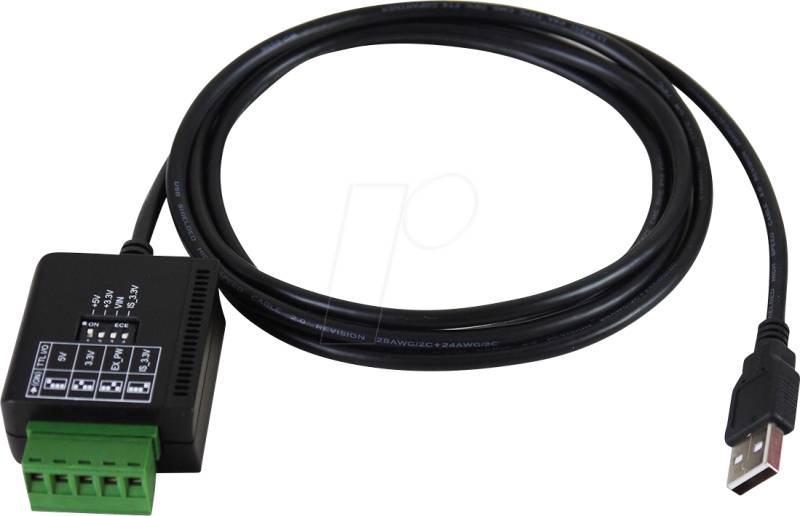 EXSYS 1310IS-TTL - USB 2.0 Konverter, USB-A auf RS-232 TTL/CMOS,  15 kV ESD, 1,8 m von EXSYS