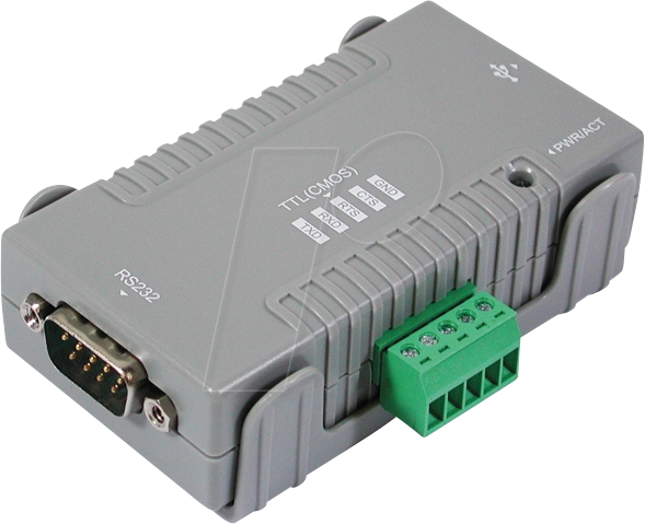 EXSYS 1331TTLVIS - USB 2.0 Konverter, USB-B auf RS-232/TTL(CMOS), 15 kV ESD von EXSYS