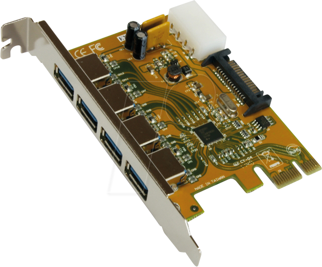 EXSYS EX-11094 - PCIe > 4x extern USB 3.0 A von EXSYS
