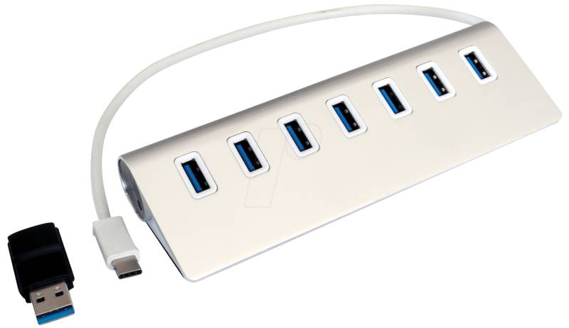 EXSYS EX-1137 - USB 3.0 7 Port HUB Metallgehäuse von EXSYS