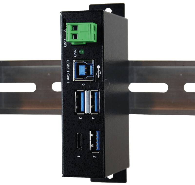 EXSYS EX-1194 - USB 3.0/3.1Metall HUB mit 1x C- und 3x A-Ports von EXSYS