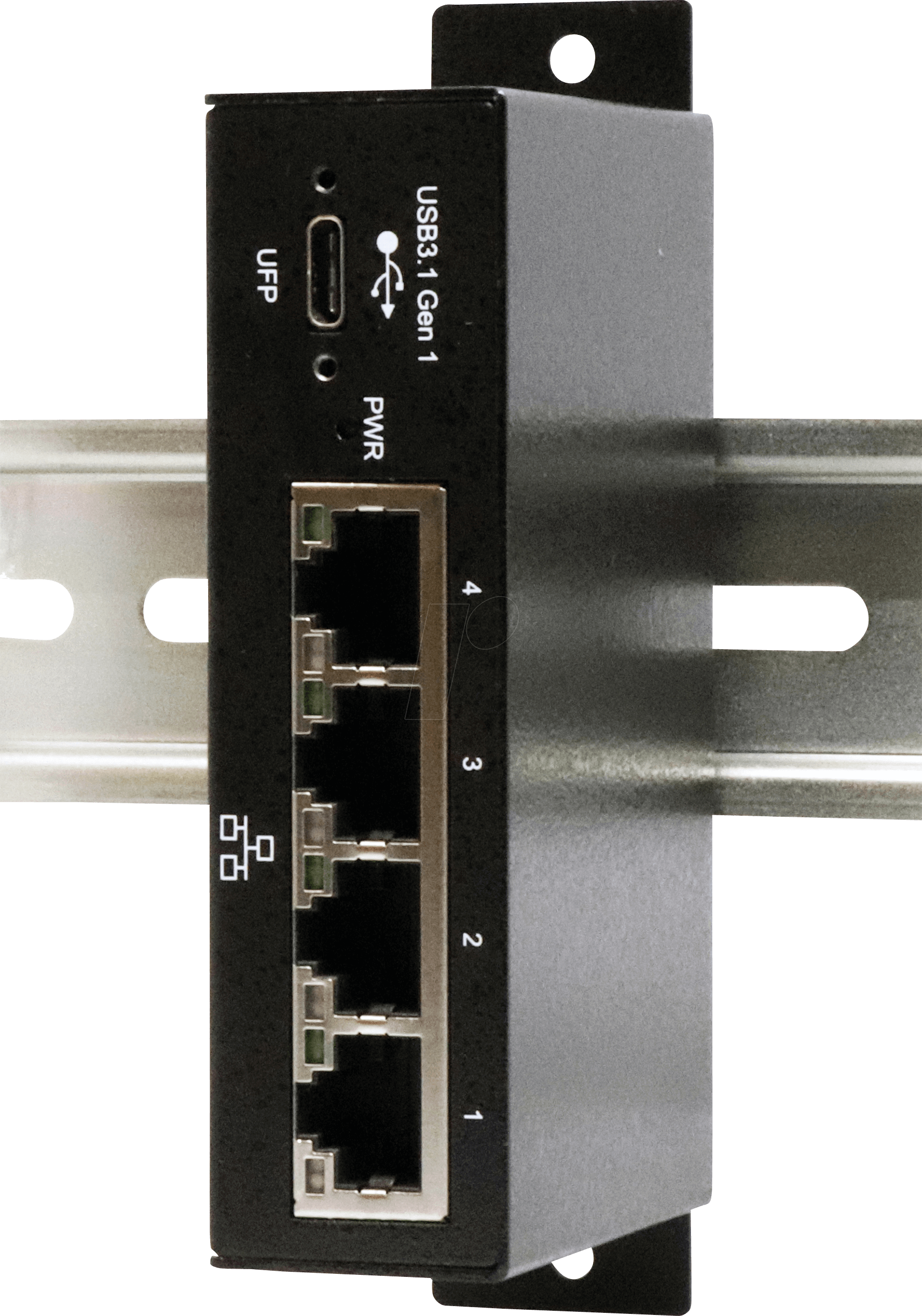 EXSYS EX-1330M - Netzwerkkarte, USB 3.0, Gigabit Ethernet, 4x RJ45 von EXSYS