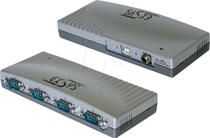 EXSYS EX-1334V - USB 2.0 Konverter, USB-B auf 4x RS-232, FTDI von EXSYS
