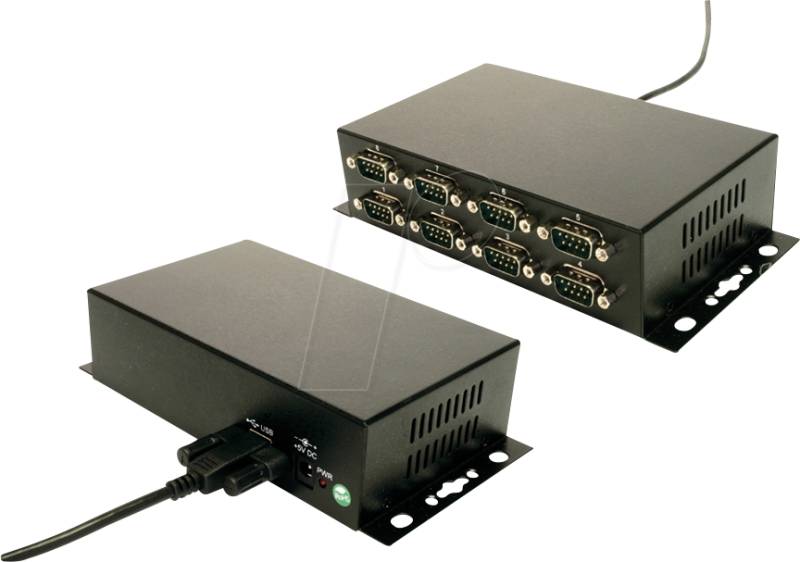 EXSYS EX-1338HMV - USB 2.0 Konverter, USB-B auf 8x RS-232, Metall, FTDI von EXSYS