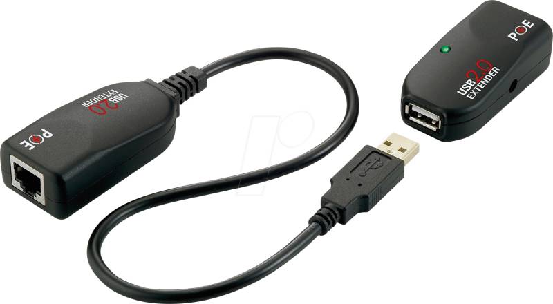 EXSYS EX-1441-2 - USB 2.0 Extender, USB-A Stecker/Buchse, CAT5/6, bis 50 m von EXSYS