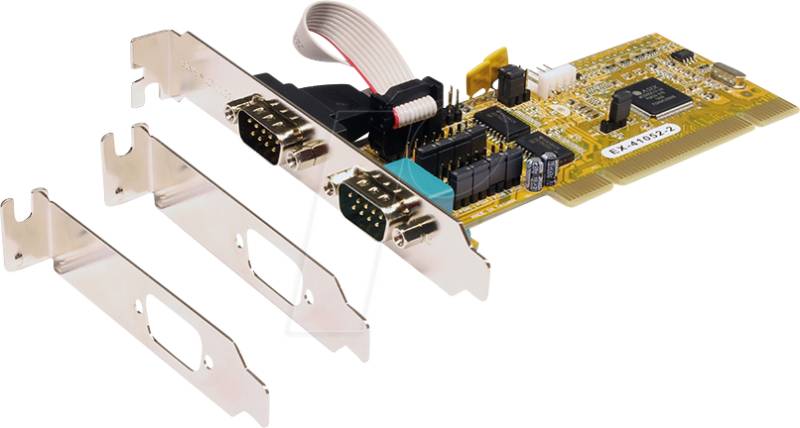 EXSYS EX-41052-2 - PCI Karte zu 2x Seriell RS-232, inkl. 2x LP von EXSYS