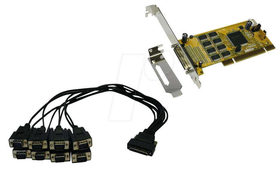 EXSYS EX-41388 - 8 Port RS 232, seriell, PCI Karte 16C1050 von EXSYS
