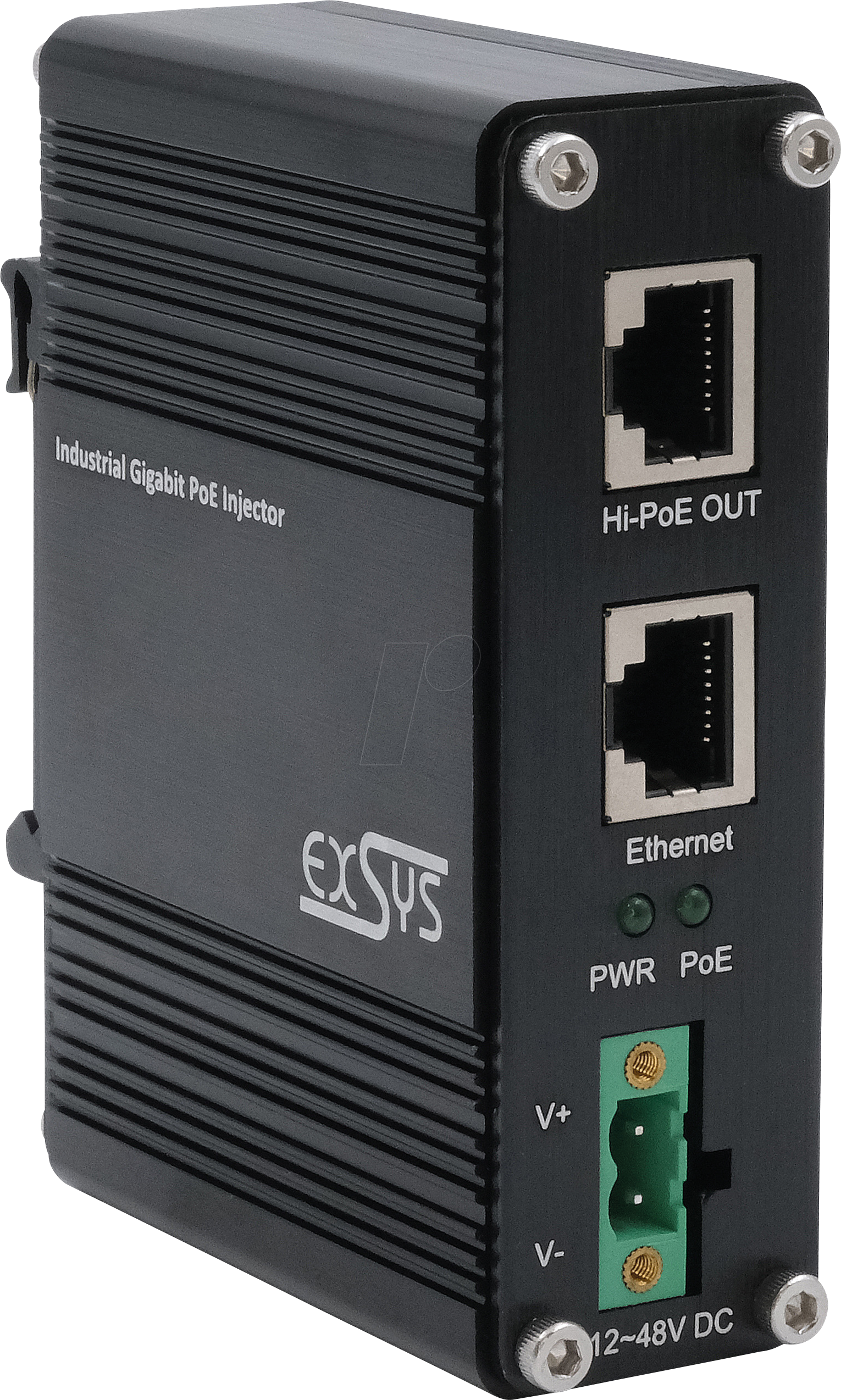 EXSYS EX-60310 - Power over Ethernet (PoE+) Gigabit Injektor, 60 W von EXSYS