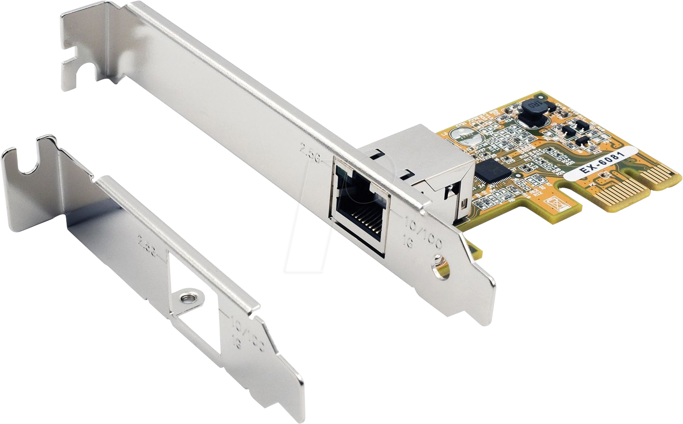 EXSYS EX-6081 - Netzwerkkarte, PCIe, 2,5 Gigabit Ethernet, 1x RJ45 von EXSYS