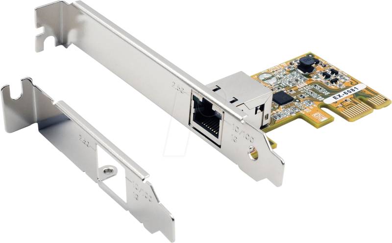 EXSYS EX-6081 - Netzwerkkarte, PCIe, 2,5 Gigabit Ethernet, 1x RJ45 von EXSYS
