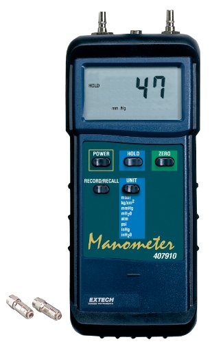 Extech 29psi Hochleistungs-Differenzdruckmanometer, 1 Stück, 407910 von EXTECH