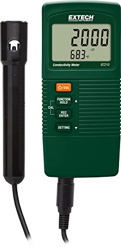 Extech EC210 Leitfähigkeits-Messgerät Leitfähigkeit, Gelöste Teilchen (TDS) von EXTECH