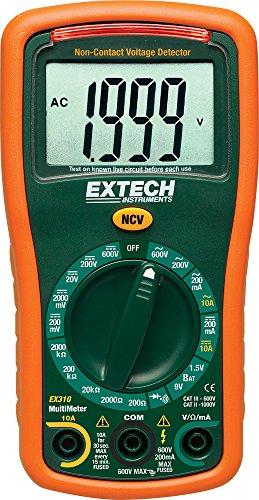 Extech EX310 Mini-Multimeter mit 9 Funktionen inklusive berührungslosem Spannungsprüfer von EXTECH