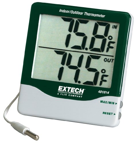 Extech Großziffriges Innen/Außenthermometer, 1 Stück, 401014 von EXTECH