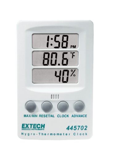 Extech Hygro-Thermometer-Uhr, 1 Stück, 445702 von EXTECH