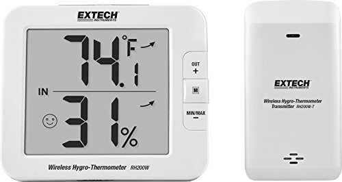 Extech RH200W Drahtloses Hygro-Thermometer für den Innen- und Außenbereich von EXTECH