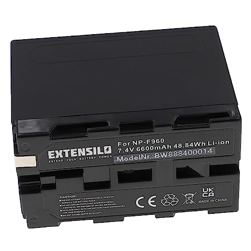 EXTENSILO 1x Akku kompatibel mit Hitachi VM-E540E, VM-E535LE, VM-E540, VM-E535LA, VM-E360E, VM-E530A Kamera (6600 mAh, 7,4 V, Li-Ion) von EXTENSILO