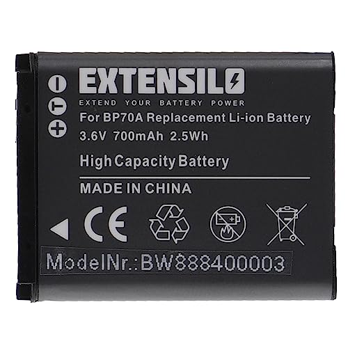 EXTENSILO 1x Akku kompatibel mit Samsung ST66, ST70, ST76, ST77, ST6500, ST72, ST73 Kamera (700mAh, 3,6V, Li-Ion) von EXTENSILO