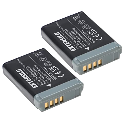 EXTENSILO 2X Akku Ersatz für Canon NB-13L für Kamera (1250mAh, 3,6V, Li-Ion) von EXTENSILO