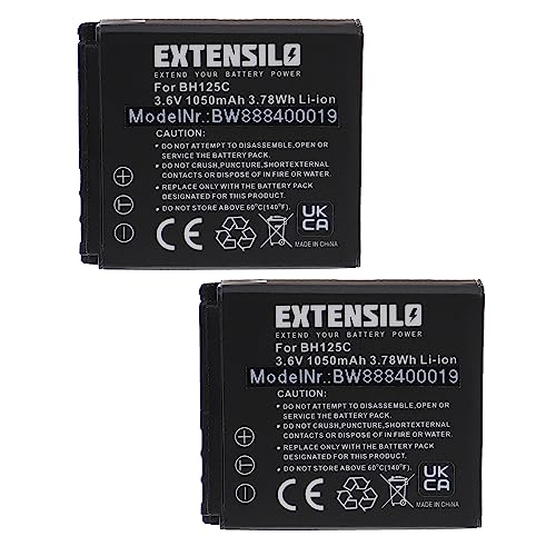 EXTENSILO 2X Akku Ersatz für Sigma BP-41 für Tragbare Mini-Kamera (1050mAh, 3,6V, Li-Ion) von EXTENSILO