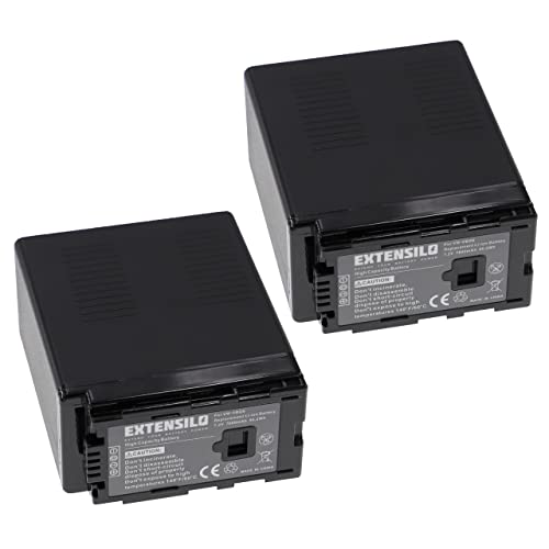 EXTENSILO 2X Akku kompatibel mit Panasonic AG-HMC150, AG-AC160AEJ, AG-AC160AP Kamera (7800mAh, 7,2V, Li-Ion) von EXTENSILO