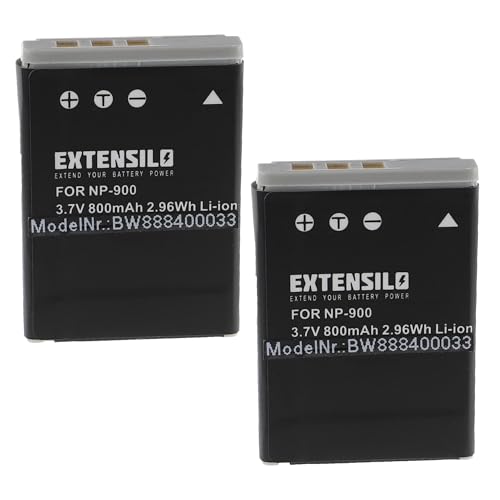 EXTENSILO 2X Akku kompatibel mit Premier DM6331 Kamera (800mAh, 3,7V, Li-Ion) von EXTENSILO