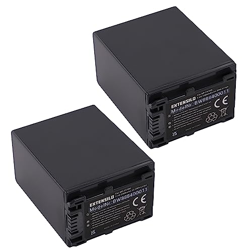 EXTENSILO 2X Akku kompatibel mit Sony HDR-CX690, HDR-CX690EB, HDR-CX570E, HDR-CX625 Kamera (3300mAh, 7,4V, Li-Ion) von EXTENSILO