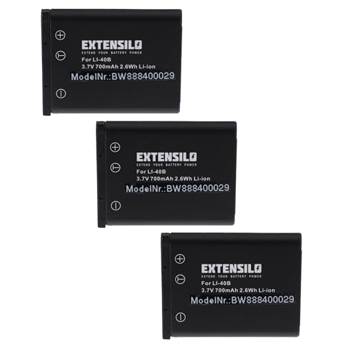 EXTENSILO 3X Akku kompatibel mit Bosch Nyon 2020, BUI275 GPS Fahrradcomputer Radcomputer (700 mAh, 3,7 V, Li-Ion) von EXTENSILO