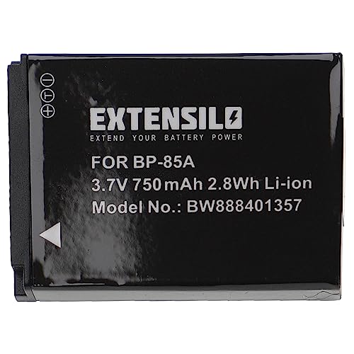 EXTENSILO Akku Ersatz für Samsung BP-85a, BP85a, EA-BP85a, IA-BP85a für Kamera (750mAh, 3,7V, Li-Ion) von EXTENSILO