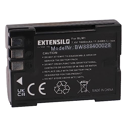 EXTENSILO Akku kompatibel mit Olympus E-1, E-3, E-30, E-300, E-330, E-500, E-510 Kamera (1600mAh, 7,4V, Li-Ion) von EXTENSILO
