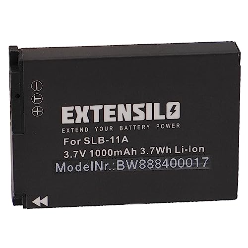 EXTENSILO Akku kompatibel mit Samsung Digimax WB600, WB650, WB690, WB700 Kamera (1000mAh, 3,7V, Li-Ion) von EXTENSILO