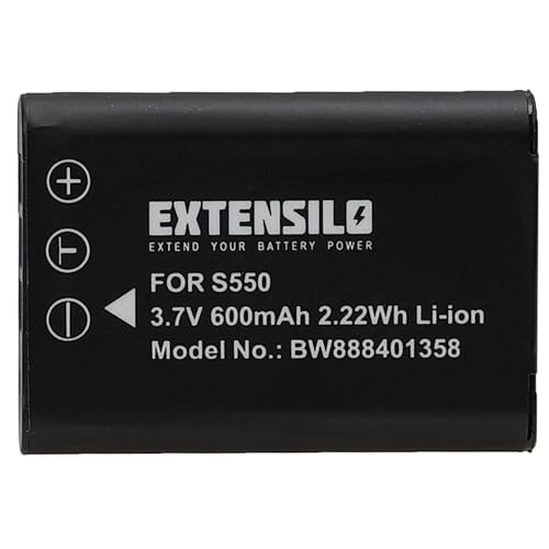 EXTENSILO Akku kompatibel mit Sanyo Xacti VPC-E10, VPC-E875 Kamera (600mAh, 3,7V, Li-Ion) von EXTENSILO
