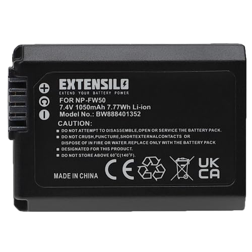 EXTENSILO Akku kompatibel mit Sony Alpha SLT-A55V, SLT-A55VL, SLT-A55VY Kamera (1050mAh, 7,4V, Li-Ion) von EXTENSILO