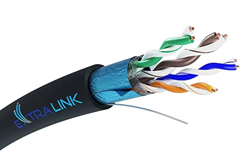 CAT 5E FTP FUTP V2-Kabel 100% Kupfer ein Twisted Pair Netzwerkkabel für den Außenbereich ideal für den Aufbau lokaler Netzwerke einschließlich Fast Ethernet und GigaBit Ethernet kabel kabeltrommel von EXTRALINK