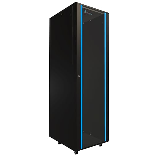 EXTRALINK 42U 600X800, Rack, stehend, ideal für Netzwerk-Serverräume, CCTV-Kontrolle, Unternehmen, IT-Unternehmen, einfache Installation, schwarz von EXTRALINK