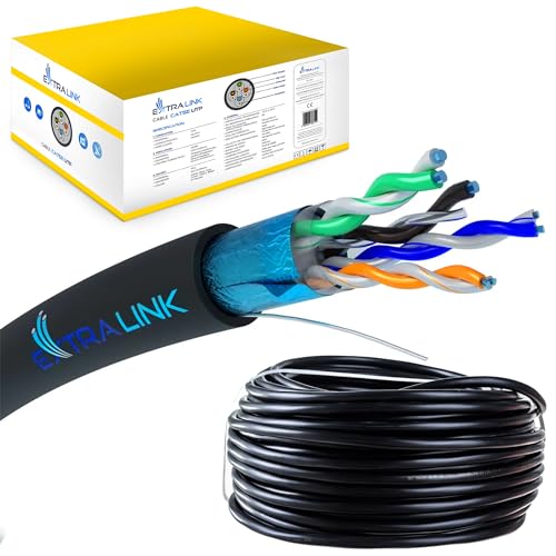 EXTRALINK CAT 5E FTP F/UTP mit Gel Outdoor Ethernet Kabel 305 METER Extern Twisted Pair Internet Kabel LAN Verlegekabel AWG24 CCA UTP RJ45 Kupfer Kabel Installationskabel EXTRALINK CAT 5E FTP F/UTP mit Gel Outdoor Ethernet Kabel 305 METER Extern Twisted Pair Internet Kabel LAN Verlegekabel AWG24 CCA UTP RJ45 Kupfer Kabel Installationskabel von EXTRALINK