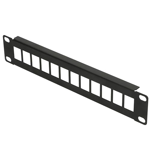 EXTRALINK Patchpanel UTP Modular, Patchpanel 19 Zoll, 12 Ports RJ45, Rack 1U, Patchfeld, Netzwerk, 19" Zoll Rackeinbau Kompatibel, Modular, für Serverschrank Netzwerkschrank von EXTRALINK