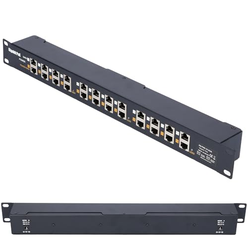 Extralink PoE Injector 12 Port Gigabit, einschließlich Kabel, Fast Ethernet, Kurzschluss- und Überspannungsschutz, Zwei RJ-45 Ports, PoE Adapter, PoE Injektor Extralink PoE Injector 12 Port Gigabit, einschließlich Kabel, Fast Ethernet, Kurzschluss- und Überspannungsschutz, Zwei RJ-45 Ports, PoE Adapter, PoE Injektor von EXTRALINK