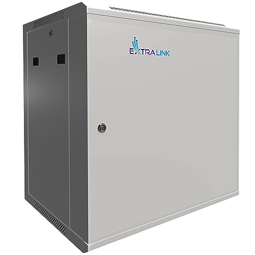 Extralink Serverschrank 19 Zoll 12HE – Netzwerkschrank 450mm Tiefe zur Wand- oder Standmontage, Traglast 60 kg, Metall-Gehäuse, abschließbar 180° Öffnung, grau – ideal für Heimnetzwerk & IT-Geräte Extralink Serverschrank 19 Zoll 12HE – Netzwerkschrank 450mm Tiefe zur Wand- oder Standmontage, Traglast 60 kg, Metall-Gehäuse, abschließbar 180° Öffnung, grau – ideal für Heimnetzwerk & IT-Geräte von EXTRALINK