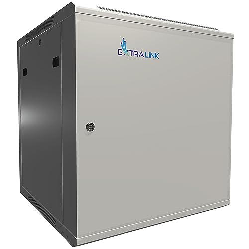 EXTRALINK Serverschrank 19 Zoll 12HE – Netzwerkschrank 600x600 mm zur Wandmontage oder Standmontage, 60 kg Traglast, Metall-Gehäuse, 180° Türöffnung, Grau EXTRALINK Serverschrank 19 Zoll 12HE – Netzwerkschrank 600x600 mm zur Wandmontage oder Standmontage, 60 kg Traglast, Metall-Gehäuse, 180° Türöffnung, Grau von EXTRALINK