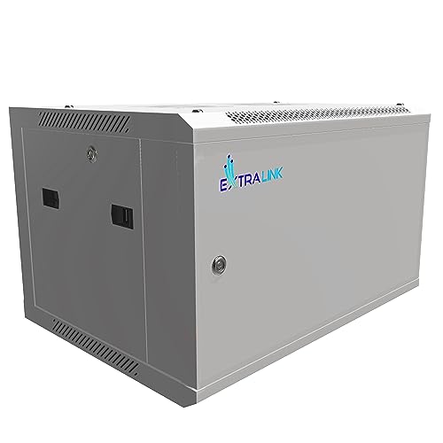 EXTRALINK Serverschrank 19 Zoll 6HE – Netzwerkschrank 600x450 mm zur Wandmontage oder Standmontage, 60 kg Traglast, Metall-Gehäuse, 180° Türöffnung, Grau EXTRALINK Serverschrank 19 Zoll 6HE – Netzwerkschrank 600x450 mm zur Wandmontage oder Standmontage, 60 kg Traglast, Metall-Gehäuse, 180° Türöffnung, Grau von EXTRALINK