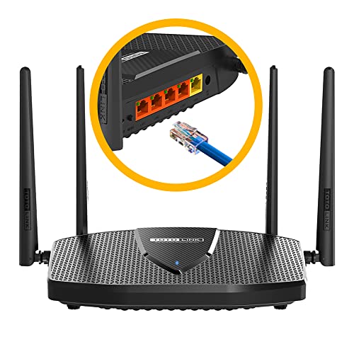 TOTOLINK X5000R Router WiFi 6 AX1800,OpenWrt WLAN Router 6 Dual Band 1201 Mbit/s 5 GHz,574 Mbit/s 2.4 GHz,1800 Mb/s,4X GIGABIT LAN Port 1000Mb/s,WiFi Router MU-MIMO IPTV OFDMA WPA3 4 Betriebsarten von EXTRALINK