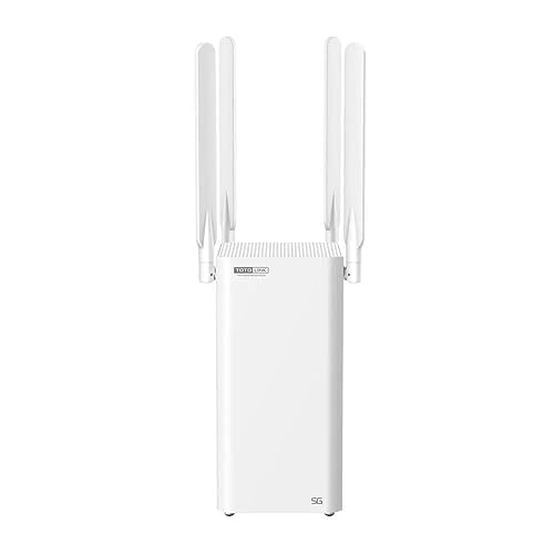 Totolink NR1800X 5G Router WiFi 6 802.11ax, WLAN Router SIM Karte, Dual Band 2,4 GHz 5GHz, LTE Router 5G, MU-MUMIO, TWT, 3X RJ45 1000Mb/s, 1x SIM, Vier Antennen, 5g Router SIM-Karte von EXTRALINK