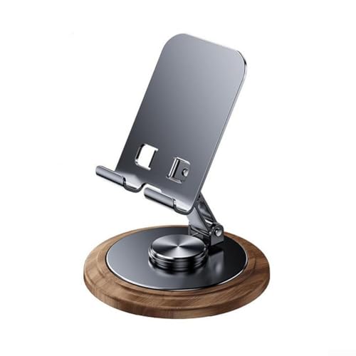 EXTRWORY Um 360 Grad drehbarer Telefonständer aus elegantem Walnussholz, ein unverzichtbares Schreibtisch-Accessoire von EXTRWORY