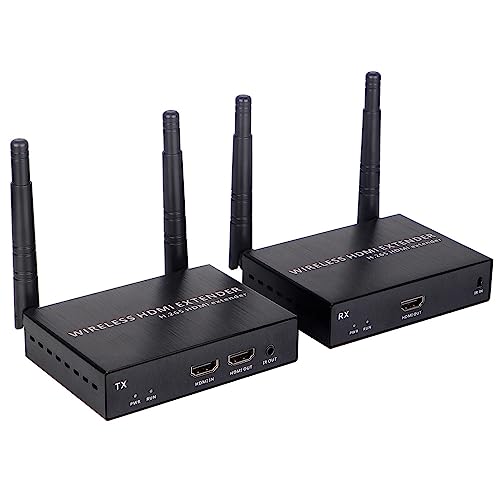 EXVIST 1080P Wireless HDMI Extender mit HDMI Loop-Out, bis zu 200 m, IR-Unterstützung, geeignet für die Übertragung von Videos von Laptop, PC, YouTube, Xbox One, PS4 zu HDTV oder Projektor usw EXVIST 1080P Wireless HDMI Extender mit HDMI Loop-Out, bis zu 200 m, IR-Unterstützung, geeignet für die Übertragung von Videos von Laptop, PC, YouTube, Xbox One, PS4 zu HDTV oder Projektor usw von EXVIST