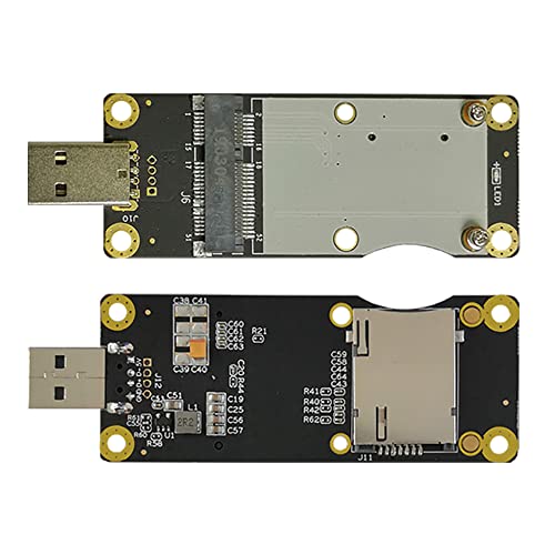 EXVIST 4G LTE Industrial Mini PCIe auf USB Adapter W/SIM-Kartenslot für WWAN/LTE 3G/4G Modul anwendbar für M2M & IoT Anwendungen wie Raspberry Pi Industrial Router IP Kamera Digital Signage etc. von EXVIST