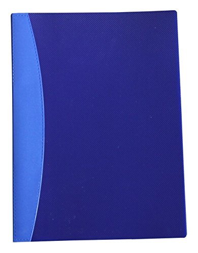 EXXO by HFP 27928 Klemm-/Präsentationsmappe A4, Kunststoff Swing-Clip hält bis zu 30 Seiten, transparent blau von EXXO by HFP