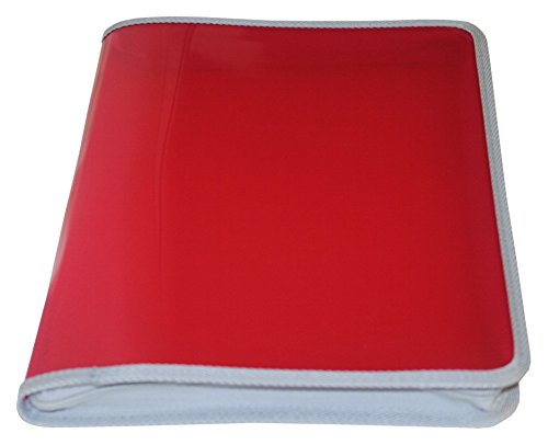EXXO by HFP 52446 Zipper-/Portfoliomappe A4, Übergroße XL, transparent rot von EXXO by HFP
