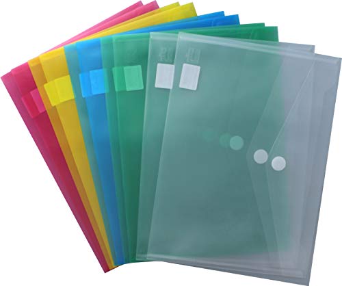 EXXO by HFP 90100 Dokumententaschen A4 quer mit Klettverschluss, transparent farbig sortiert, aus PP - 10 Stück, transparent farblich sortiert, 335 mm x 240 mm EXXO by HFP 90100 Dokumententaschen A4 quer mit Klettverschluss, transparent farbig sortiert, aus PP - 10 Stück, transparent farblich sortiert, 335 mm x 240 mm von EXXO by HFP