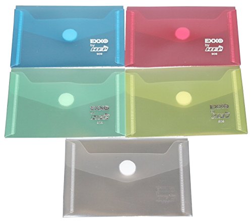 EXXO by HFP 90900 Dokumententasche mit Klettverschluss A7 quer, 10 Stück, farbig sortiert von EXXO by HFP
